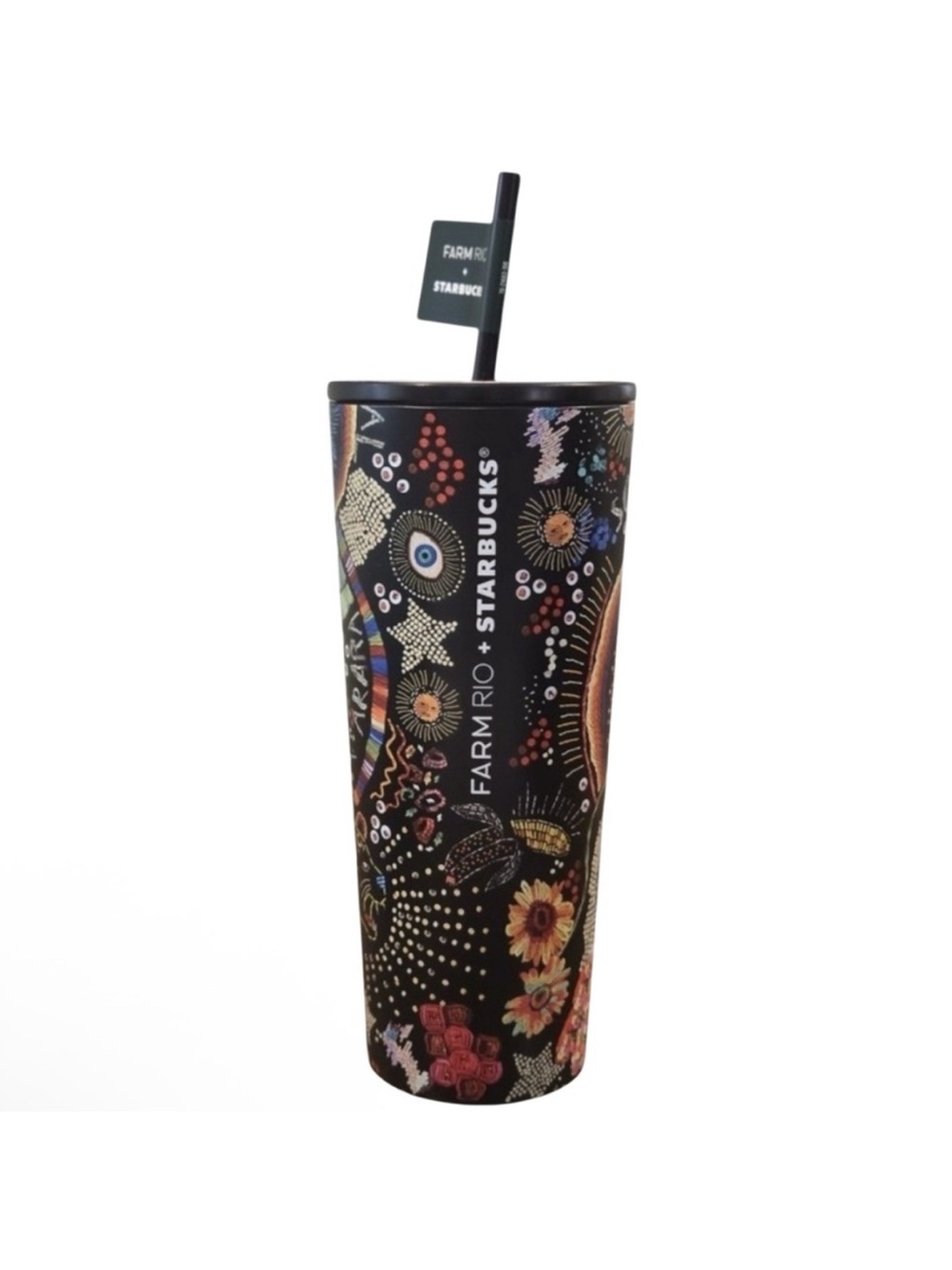 Starbucks X FARM RIO Borogodo Brazilian Design 24oz Stainless Steel Tumbler NWT